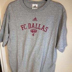 Cool Vintage Hipster Adidas FC Dallas Soccer T-Shirt XL